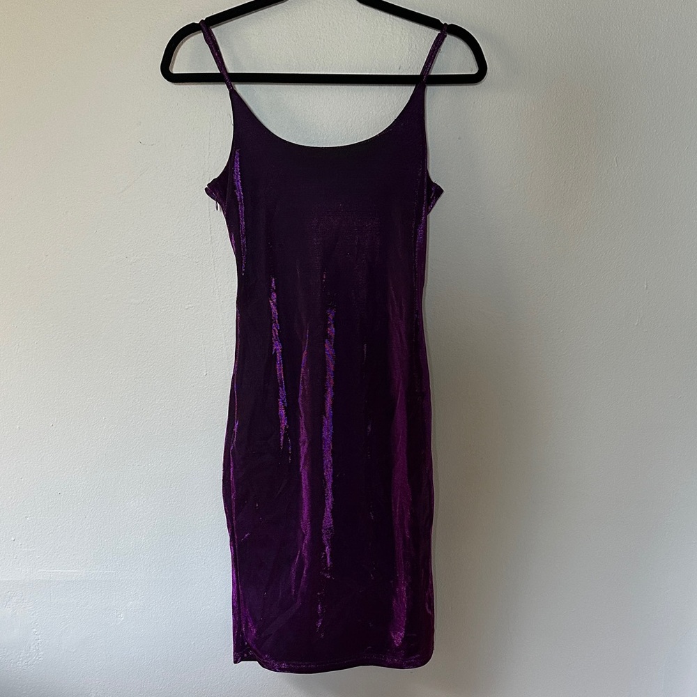 SHEIN Deep Plum V-Neck Top